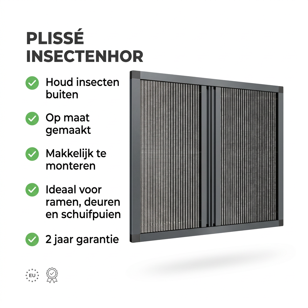 Dubbele Plissé Hordeur